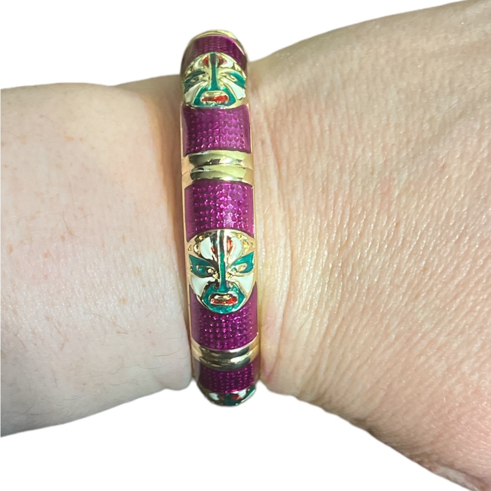 ✨ 3/$15 Purple Enameled Face Mask Fashion Bracelet